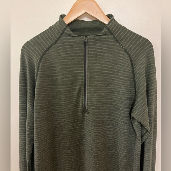 Lululemon Mens Metal Vent Tech 1/2 Zip 2.0 Wave Fade Rosemary Green/Spruce L - Picture 8 of 15